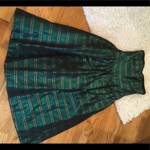 Leslie Fay evenings dress size 6 Gorgeous strapless green fit and flare
